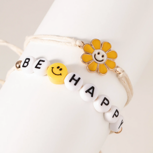 Be Happy Bracelet Set
