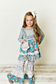 Kids Gray Stripe Bell Bottom Set