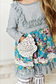 Kids Gray Stripe Bell Bottom Set