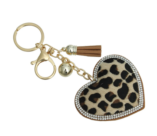 Cheetah Heart Charm