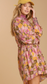 Floral Print Collared Button Down Kimono OR Dress
