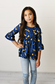 Blue Leopard Babes Blouse