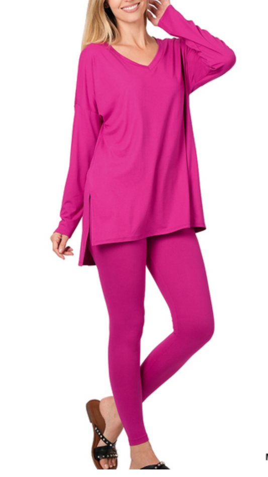 MicroFiber Loungewear Set - Pink