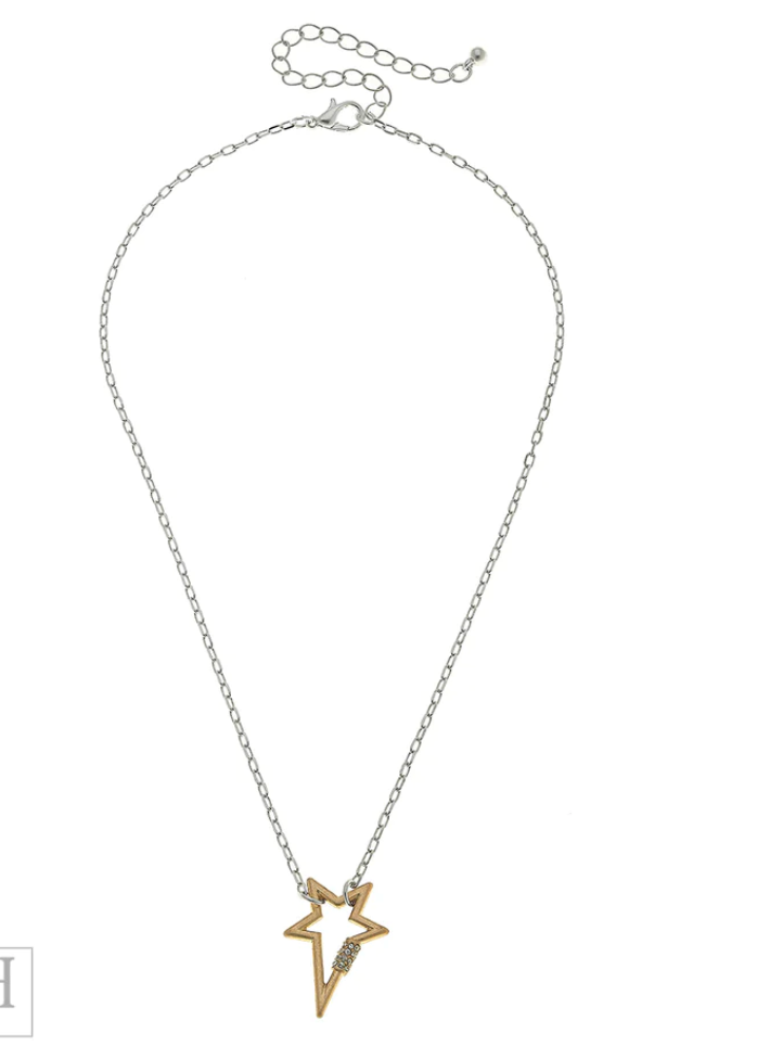 Pave Star Necklace