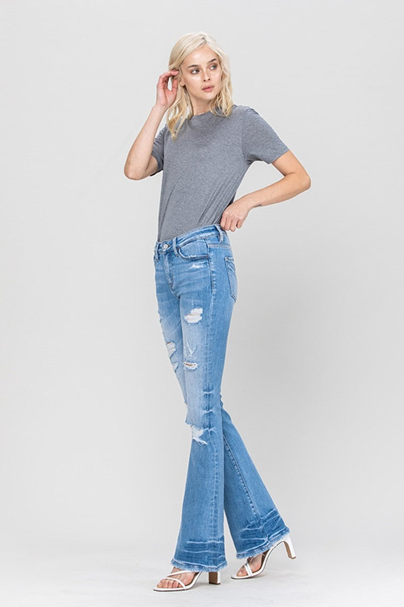 Distressed Flare Jeans