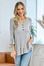 Easy Day Waffle Blouse