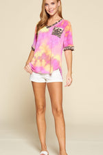 Sunset Tie Dye Pocket Tee