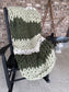 Fields of Green Chunky Knit Blanket