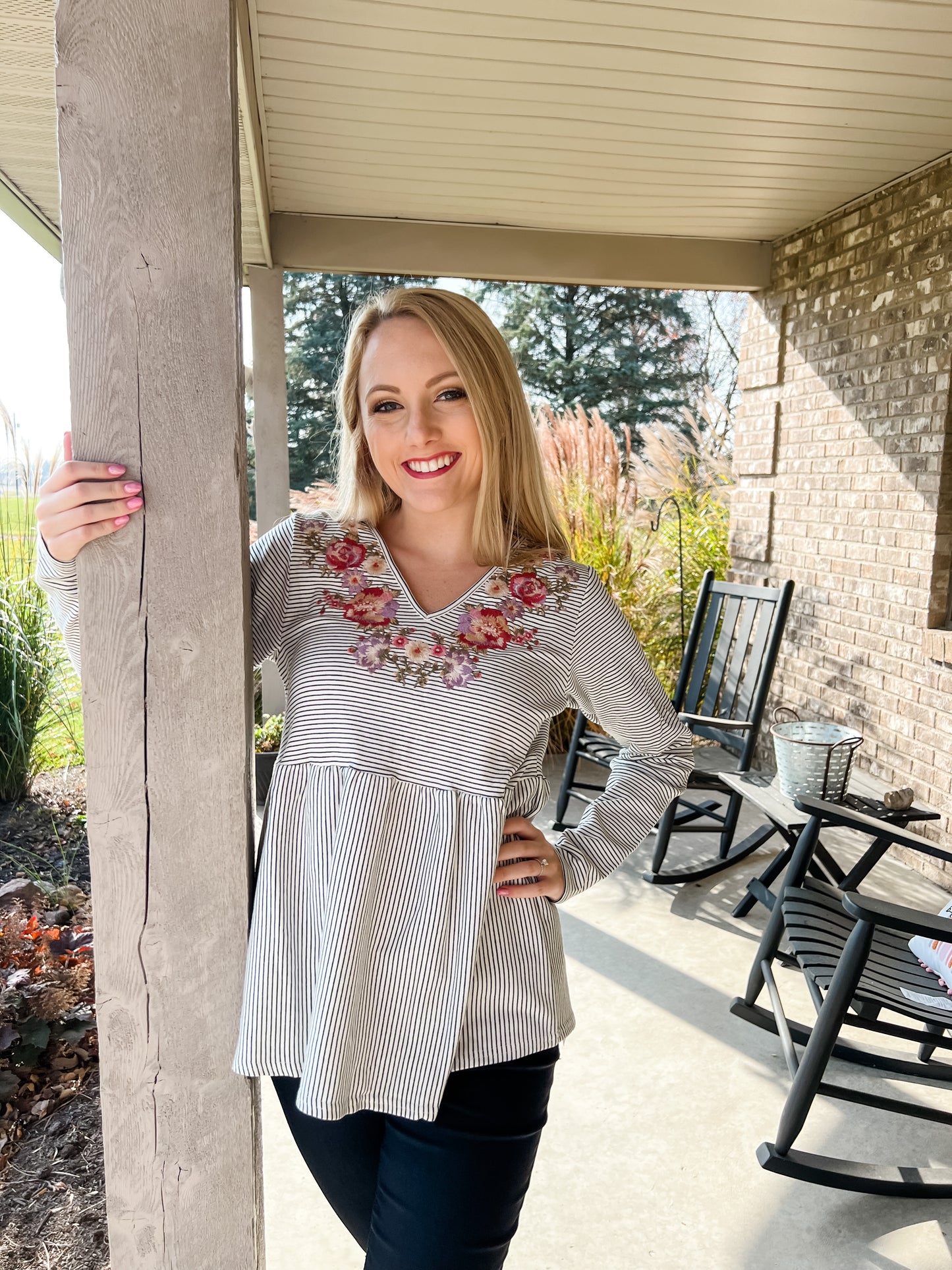 Feminine and Floral Top