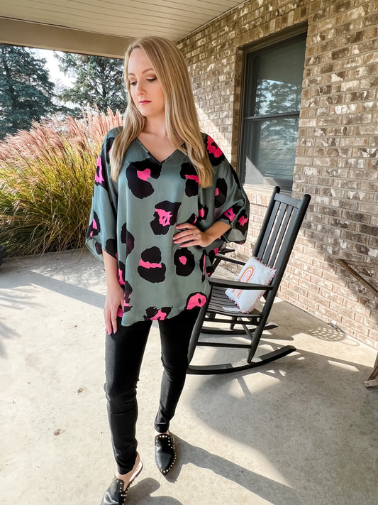 Adrienne Luxury Cheetah Top